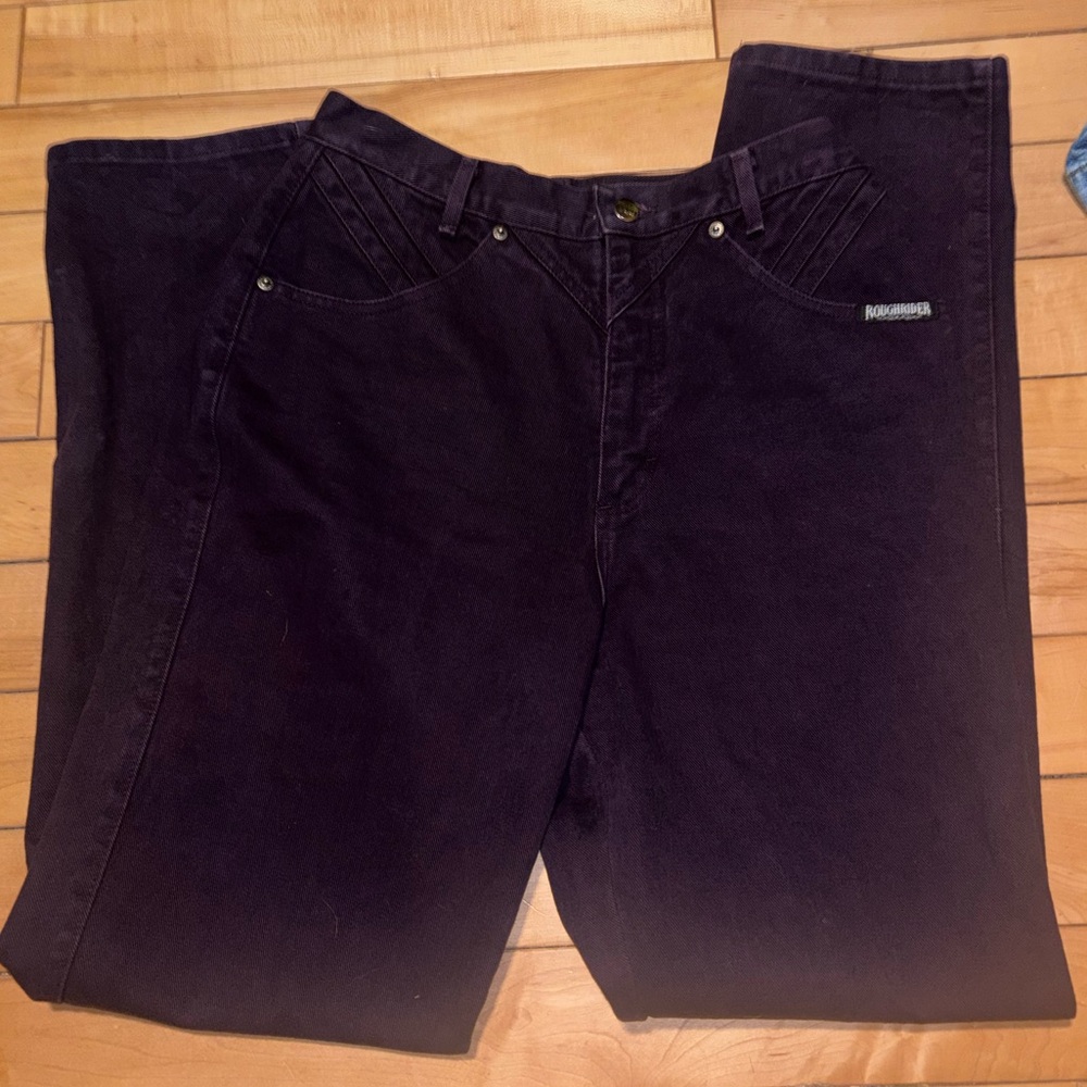 Vintage Roughrider dark Purple/burgundy straight leg pants